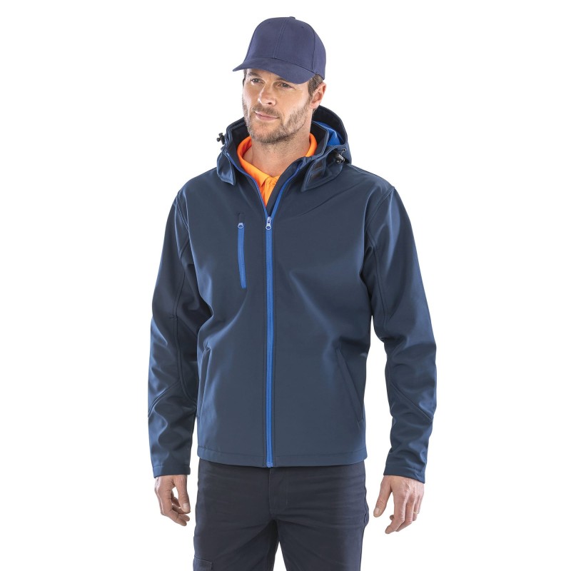 Veste Softshell 3 couches Capuche Homme