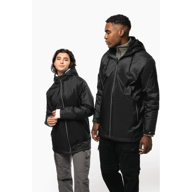 Veste à capuche avec doublure en micropolaire unisexe
