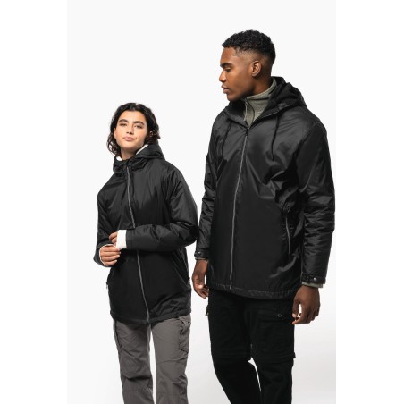 Veste à capuche avec doublure en micropolaire unisexe